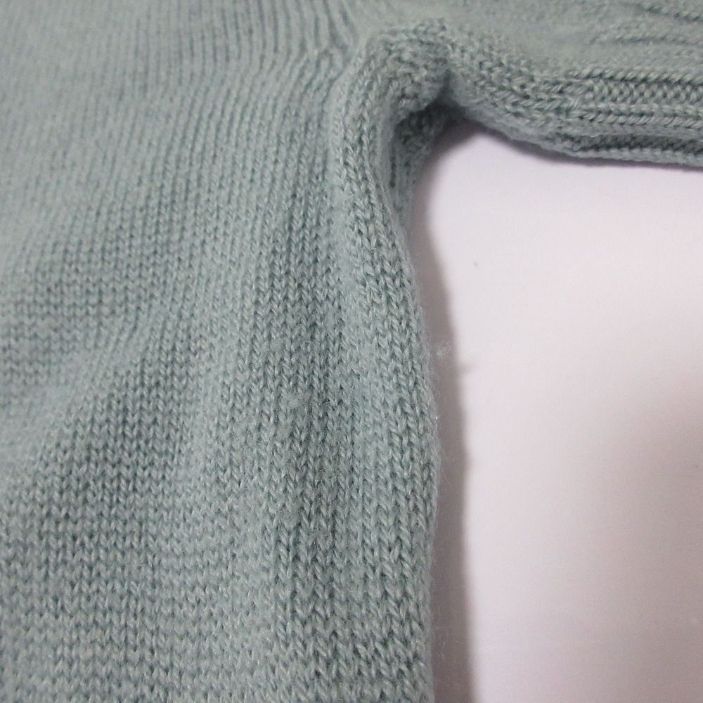 美品 24AW JIL SANDER+ ジルサンダープラス ウール100％ 半袖 クロップド丈 ニット セーター 32 サックスブルー レディース 古着 中古 JIL SANDER - 美品 24AW JIL SANDER+ ジルサンダープラス ウール