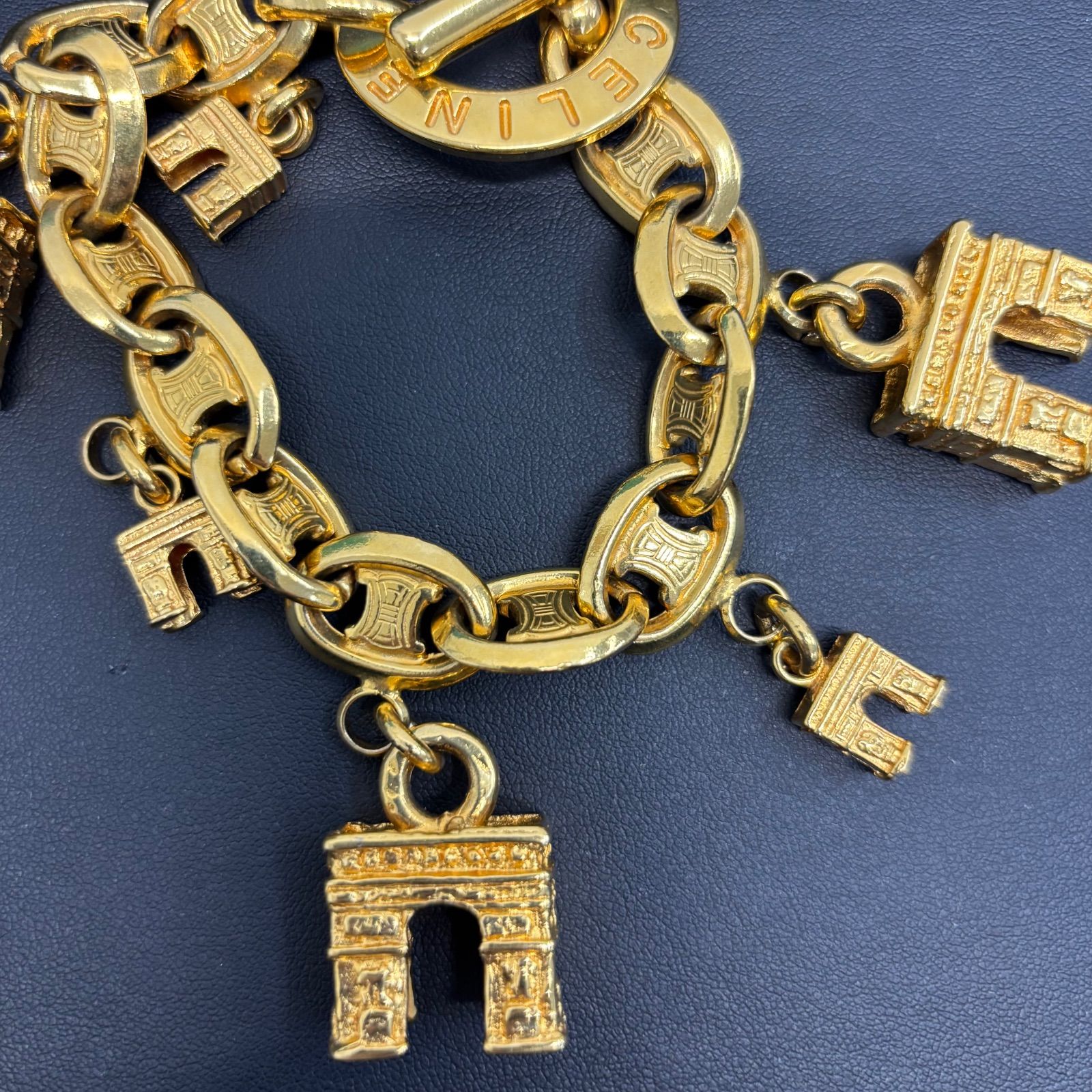 ▪️セリーヌ CELINE ヴィンテージ トリオンフ 凱旋門 ブレスレット