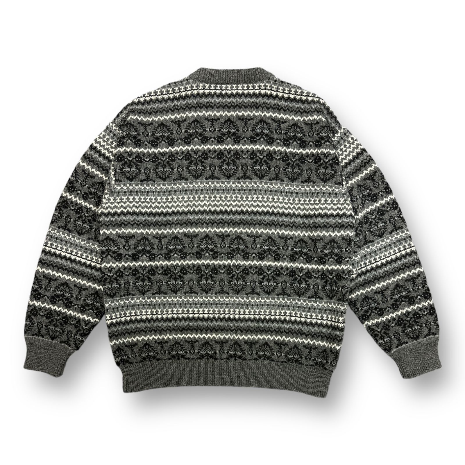 Balenciaga グレー ニットセーター バレンシアガ 総柄ニット グレー BALENCIAGA（ニット/セーター