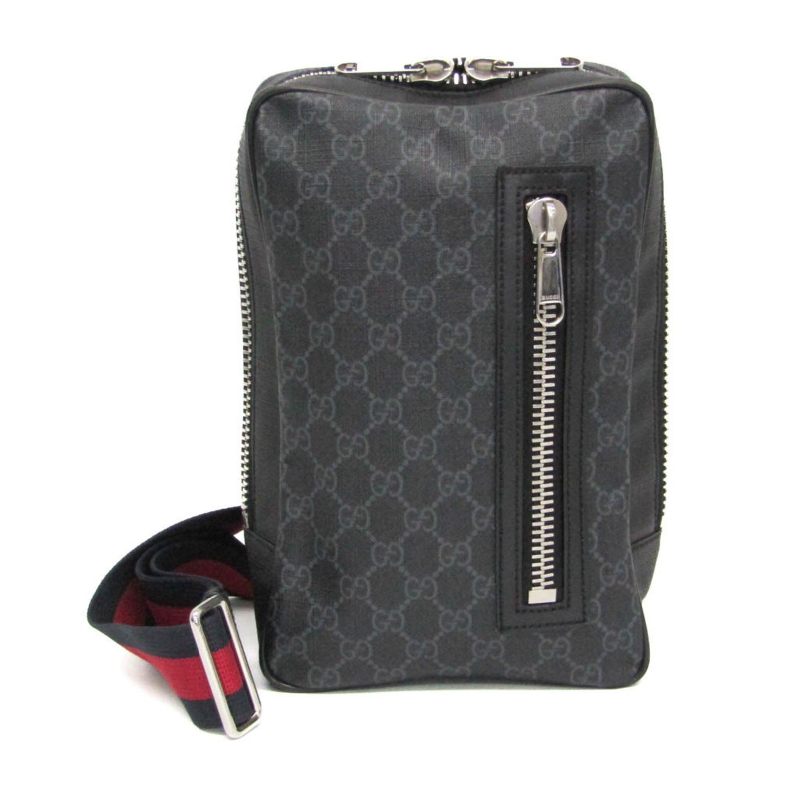 グッチ Gucci スリングバッグ 478325 メンズ GGスプリーム ボディバッグ ブラック