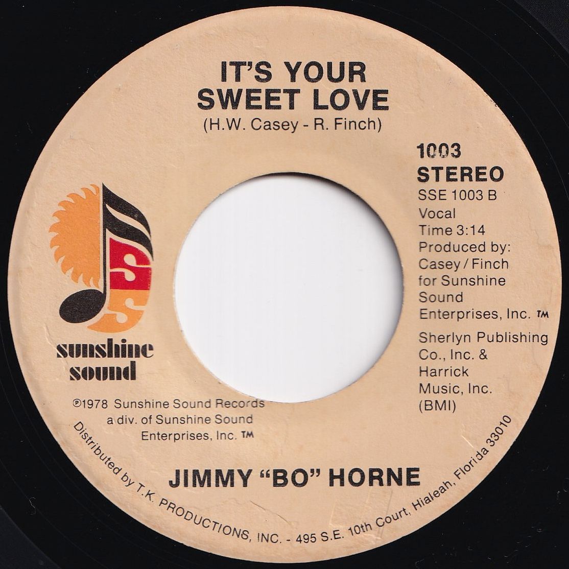 Jimmy Bo Horne Dance Across The Floor / It's Your Sweet Love