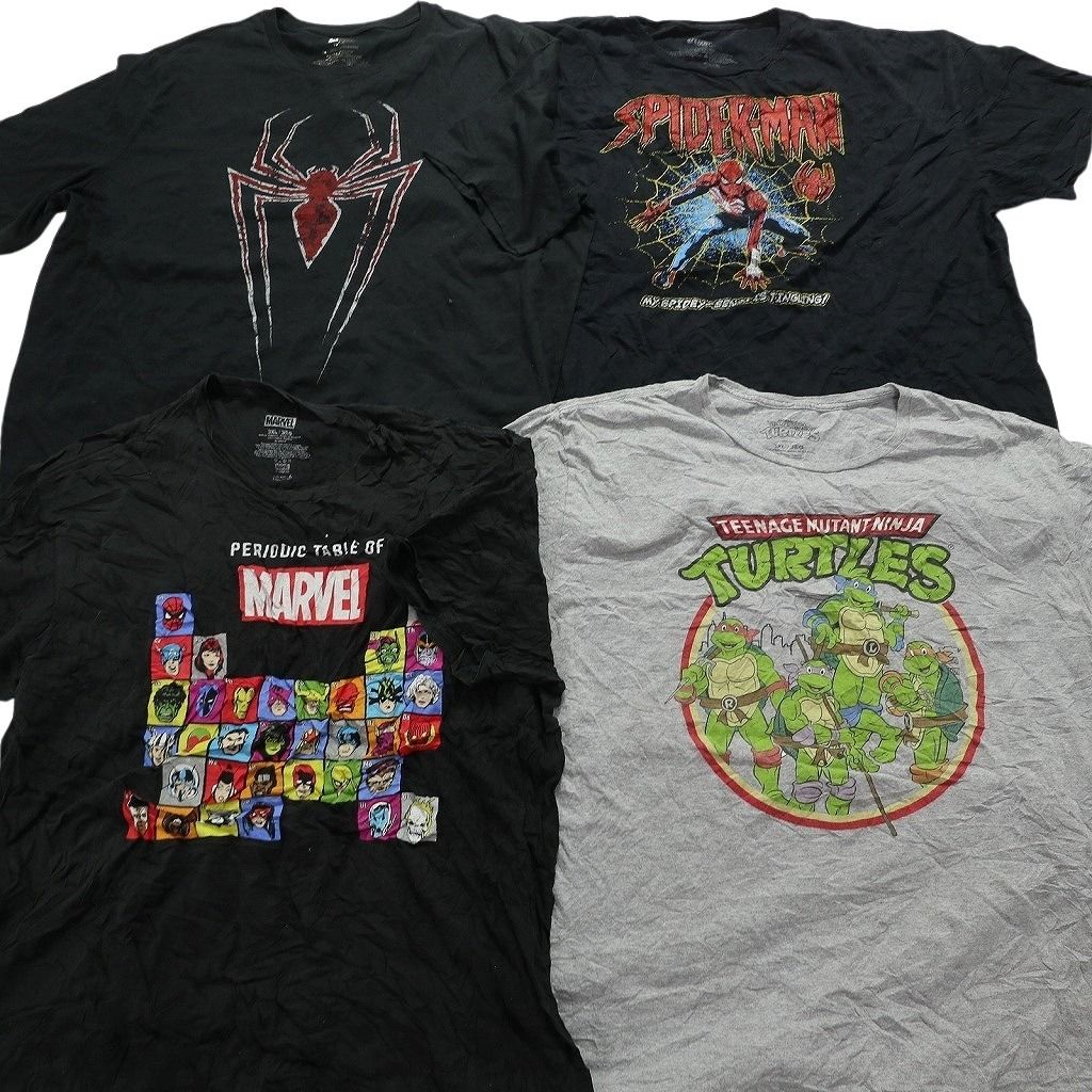 古着卸 まとめ売り マーベル DCコミック 半袖Tシャツ 16枚セット