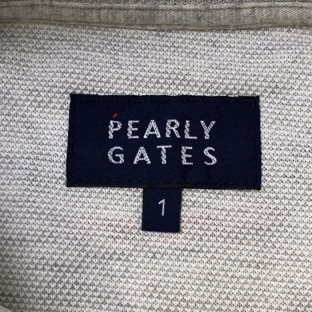 サイズ：1 PEARLY GATES パーリーゲイツ 半袖ポロシャツ グレー系