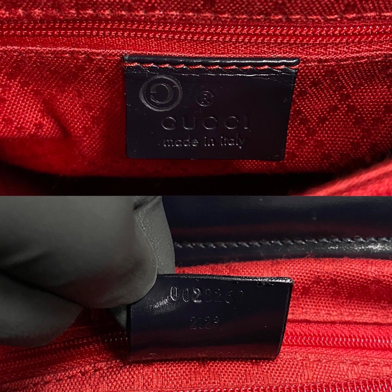 ほぼ未使用 GUCCI グッチ バンブー レザー 本革 トートバッグ 