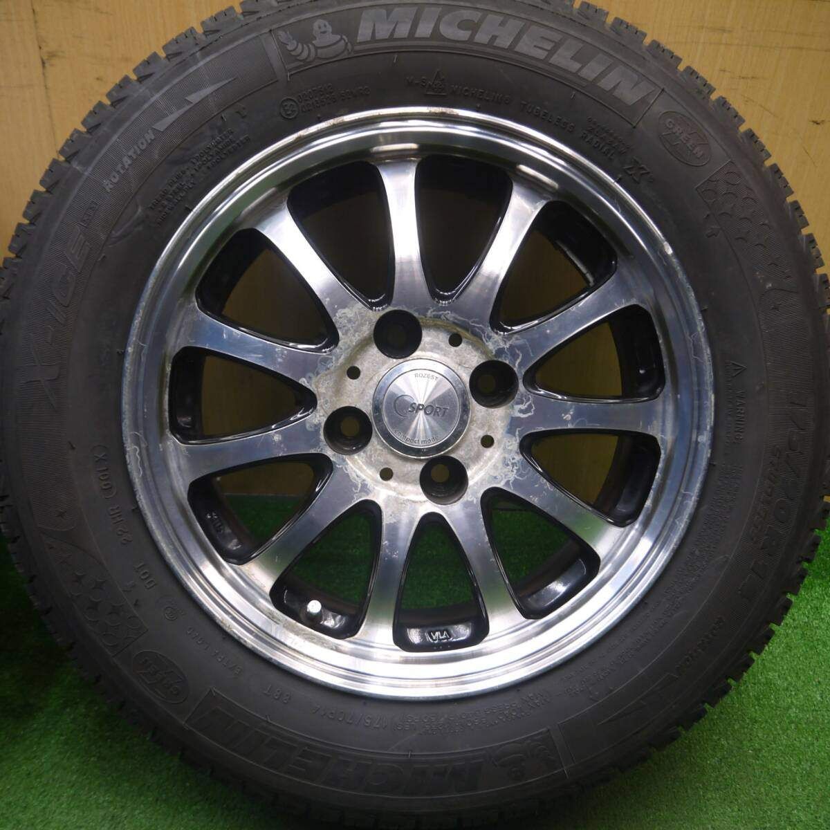 バリ溝！9分☆スタッドレス 175/70R14 ミシュラン X-ICE XI3