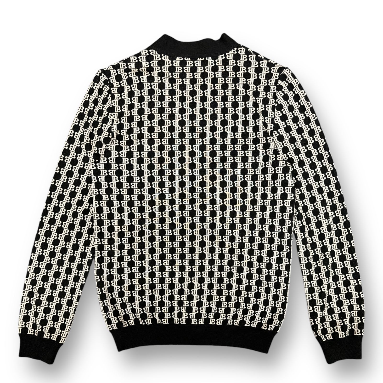 国内正規 BALMAIN 総ロゴ ニット カーディガン セーター バルマン 