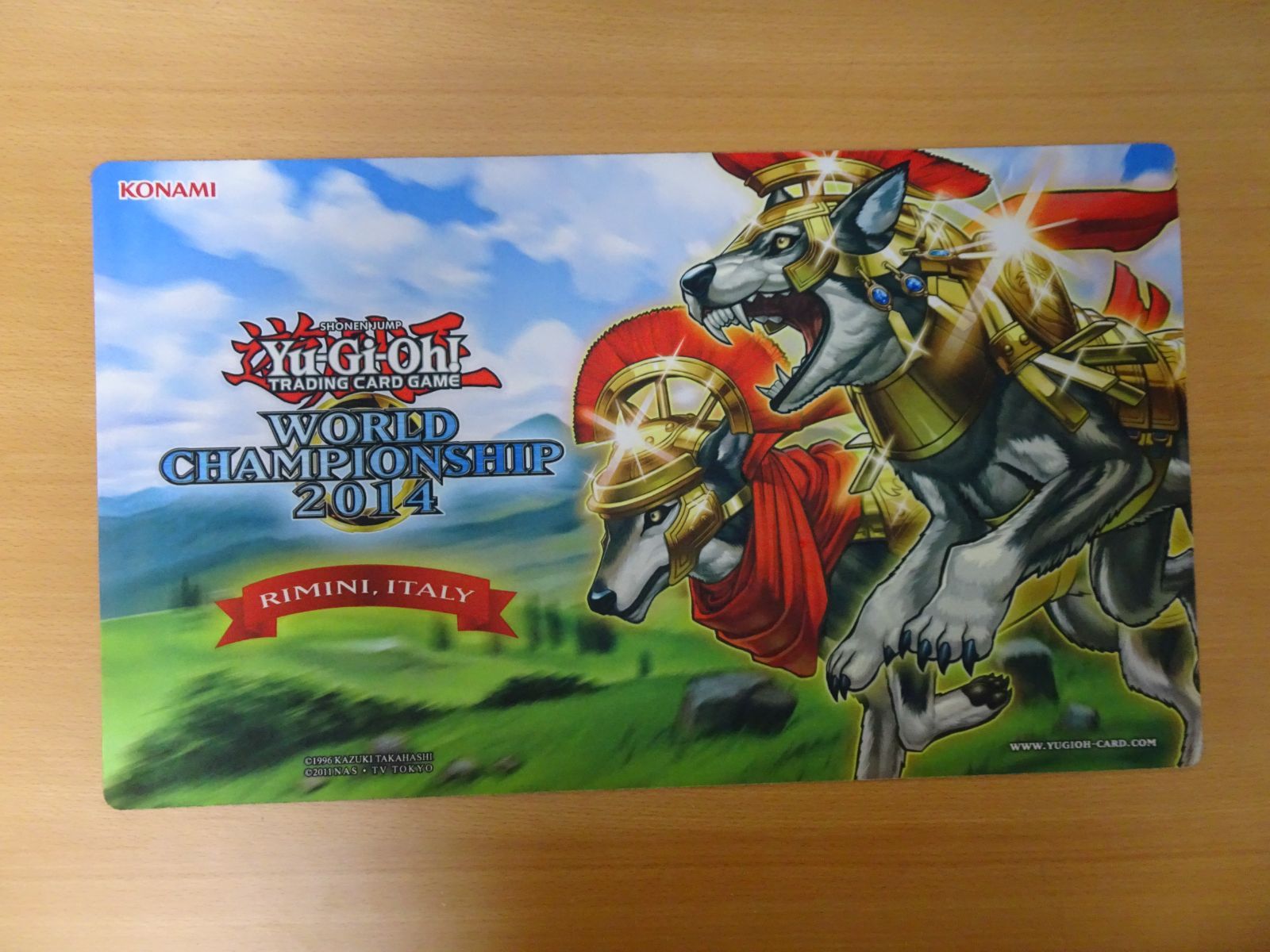 買い保障できる 遊戯王wcs2014プレイマット牙狼の双王 ロムルス 