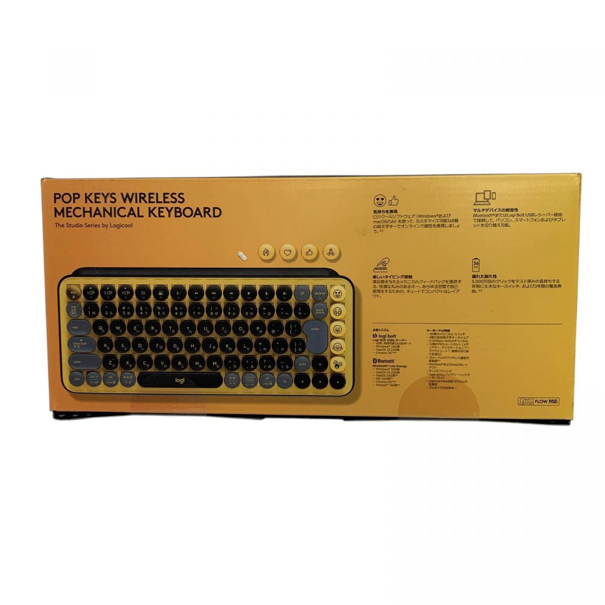 メカニカル キーボード ワイヤレス Logicool ロジクール K730YL AMK839054相