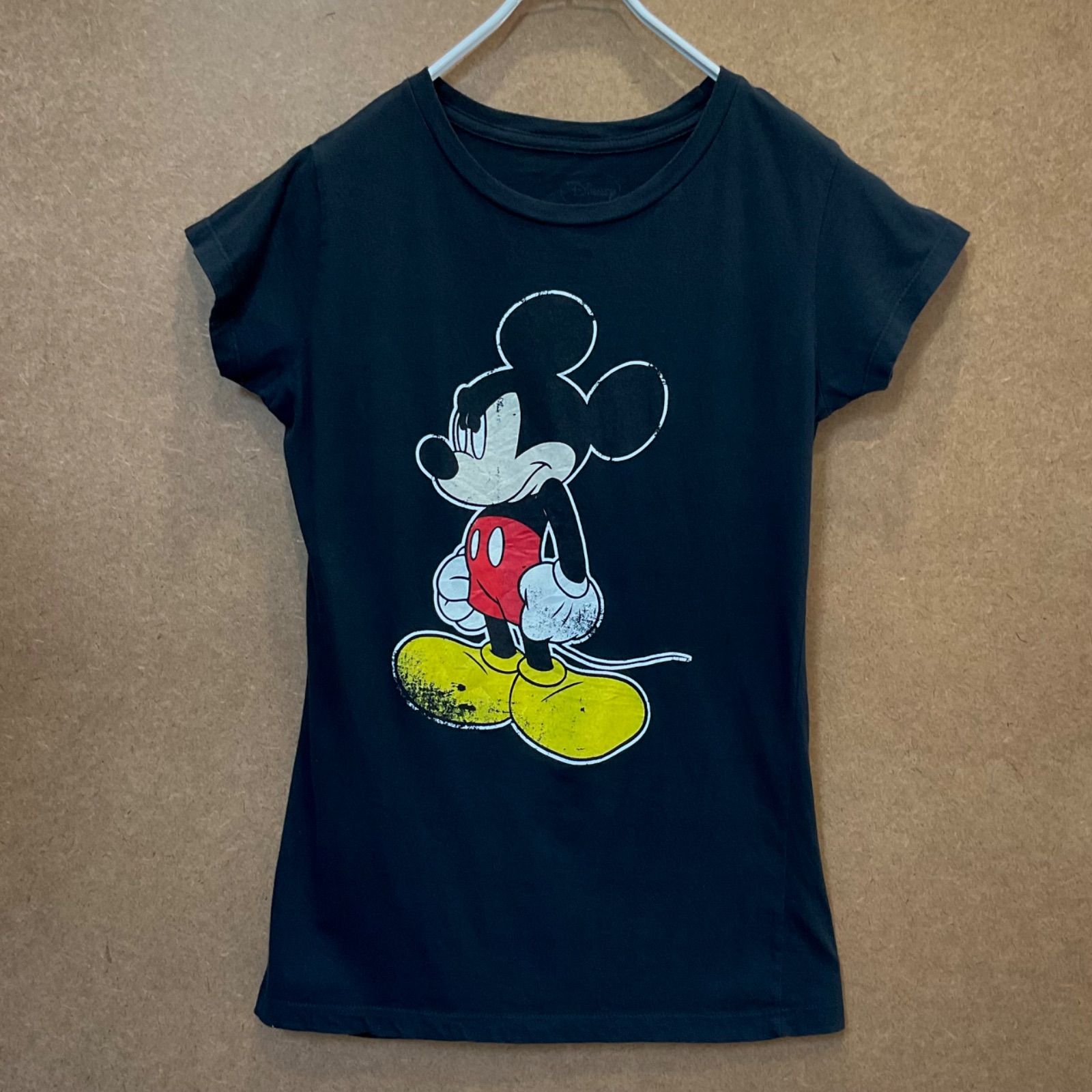 USA古着 ミッキー・マウスMICKEY MOUSE ディズニーDisney 半袖Tシャツ 黒M