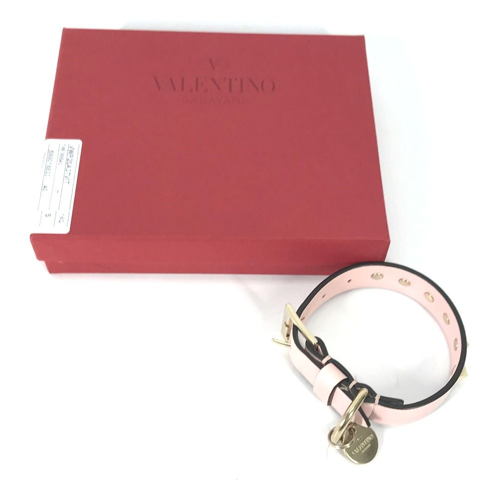 ⭐️ヴァレンティノ⭐️ 未使用　ガラヴァーニ　ペット　 犬用　首輪　スタッズ VALENTINO ヴァレンティノ 首輪 スタッズ ペット 犬用 レザー