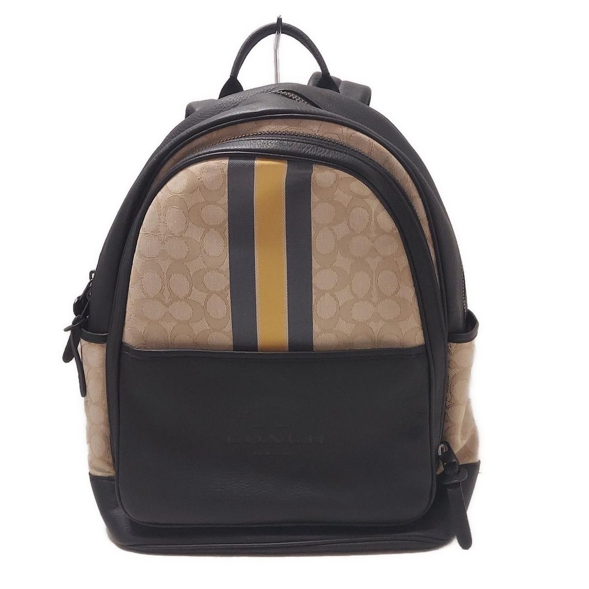 極美品✨コーチ　リュック　トンプソン　ジャガード　ダークネイビー COACH(コーチ) リュックサック トンプソン バックパック