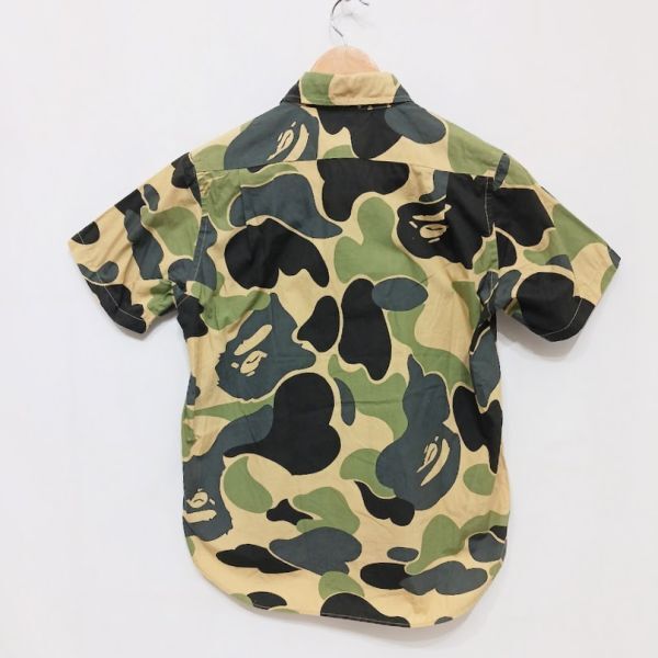 初期 A BATHING APE APE エイプ サルカモ カモフラ 迷彩 半袖