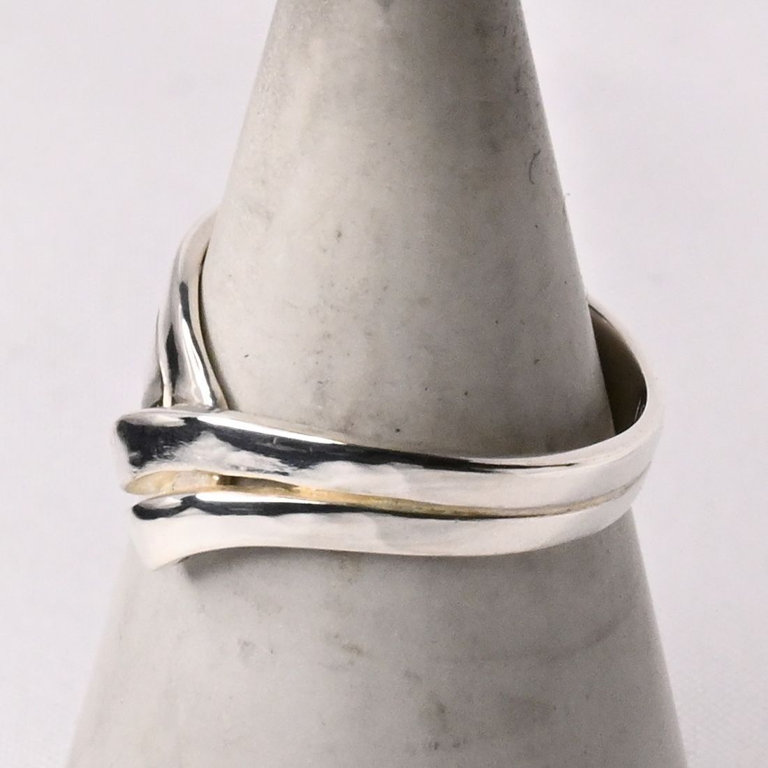 研磨済】4℃ ストーン シルバー リング 13号 925 美品 ヨンドシー 指輪