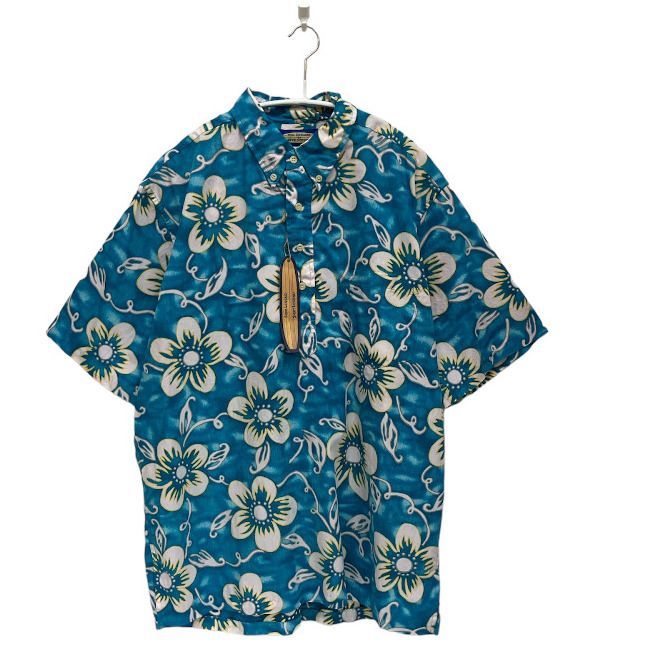 【未使用タグ付き】PHIL EDWARDS by reyn spooner レインスプーナー アロハシャツ AlohaShirt プルオーバー 開襟シャツ Lサイズ RN34945