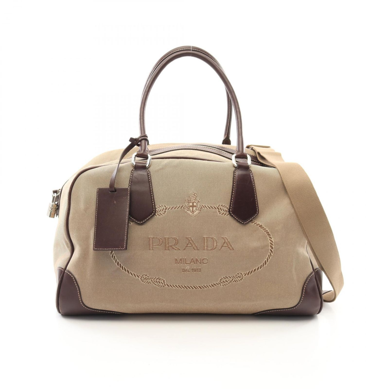 PRADA ベージュ ボストンバッグ PRADA（ボストンバッグ ・ ベージュ系