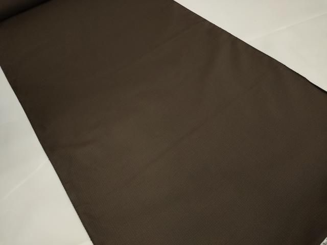 平和屋本店□極上 本場縞大島紬 反物 着尺 赤墨色 丸恵織物謹製 証紙