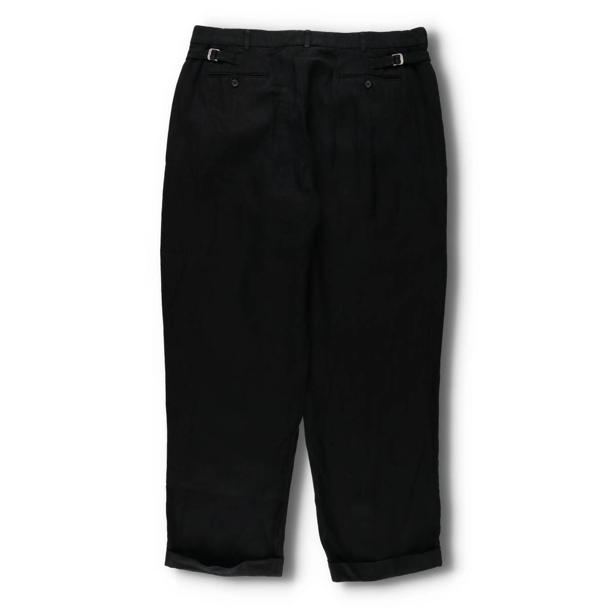 古着 90年代 ラルフローレン Ralph Lauren POLO by Ralph Lauren ツータック リネンパンツ スラックス メンズw39相当 evb031034