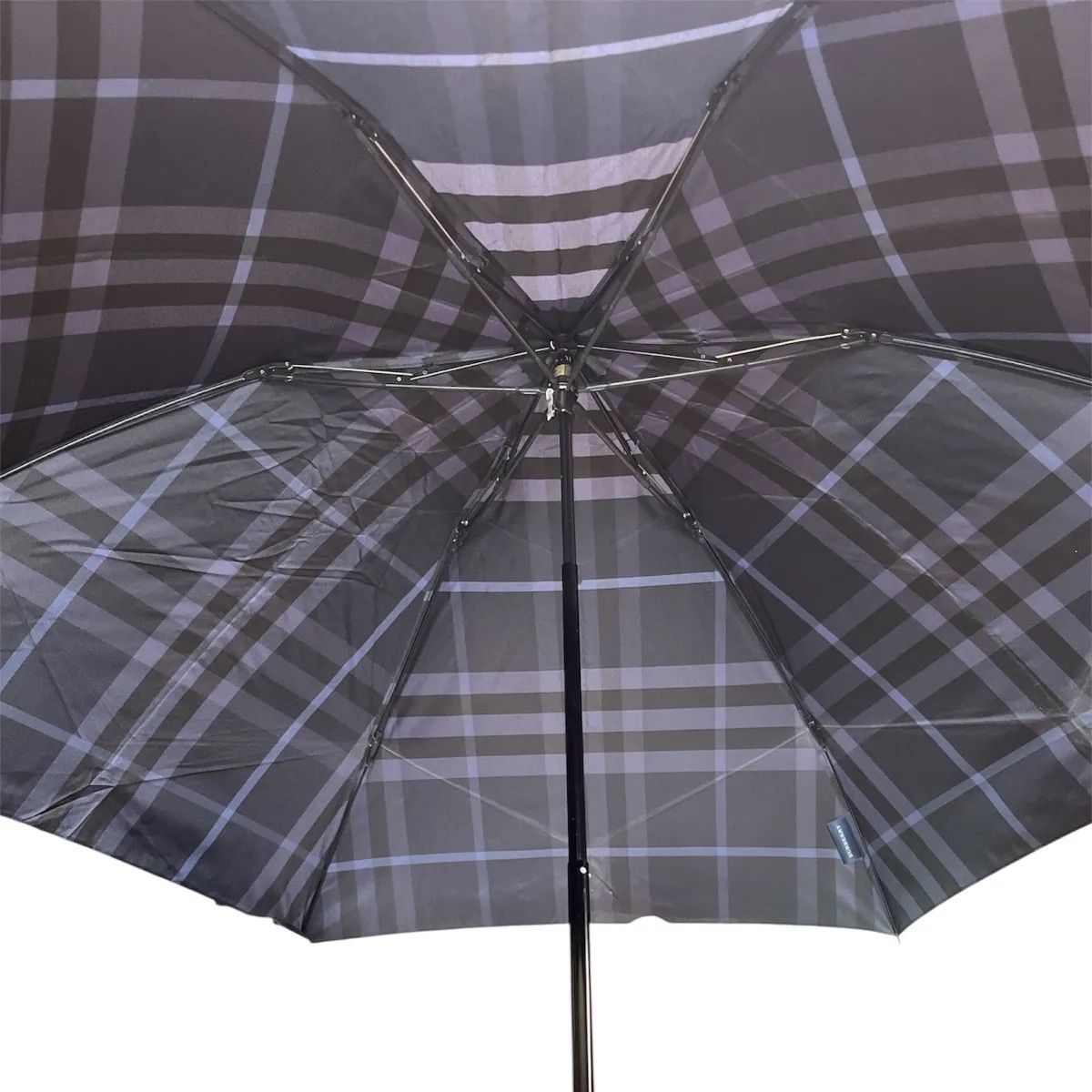 BURBERRY バーバリー 折りたたみ傘 チェック柄 ブラック系
