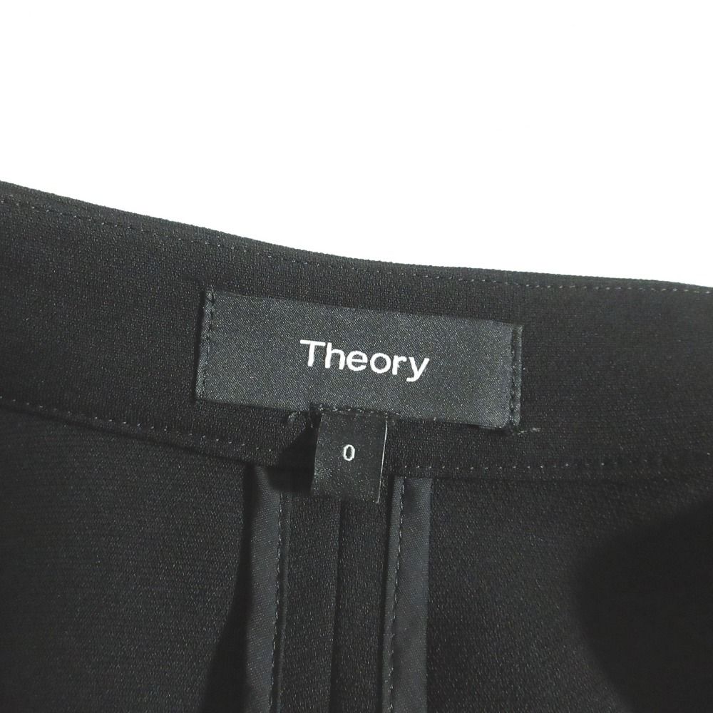 極美品　Theoryセオリー　 ブラック ノーカラージャケット　M 現行タグ Theory（ノーカラージャケット）のフリマアイテム一覧