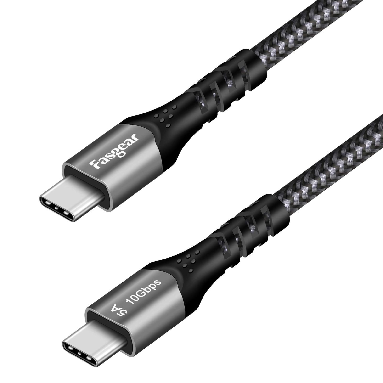 【新着商品】3.1 Type Type C C Gen Cケーブル、USB 2急速充電ケーブル、100W電力供給、10Gbpsデータ転送、4K@60Hzビデオ出力、Type-CデバイスおよびOculus - Quest対応 USB (1m、ブラック) Fasg