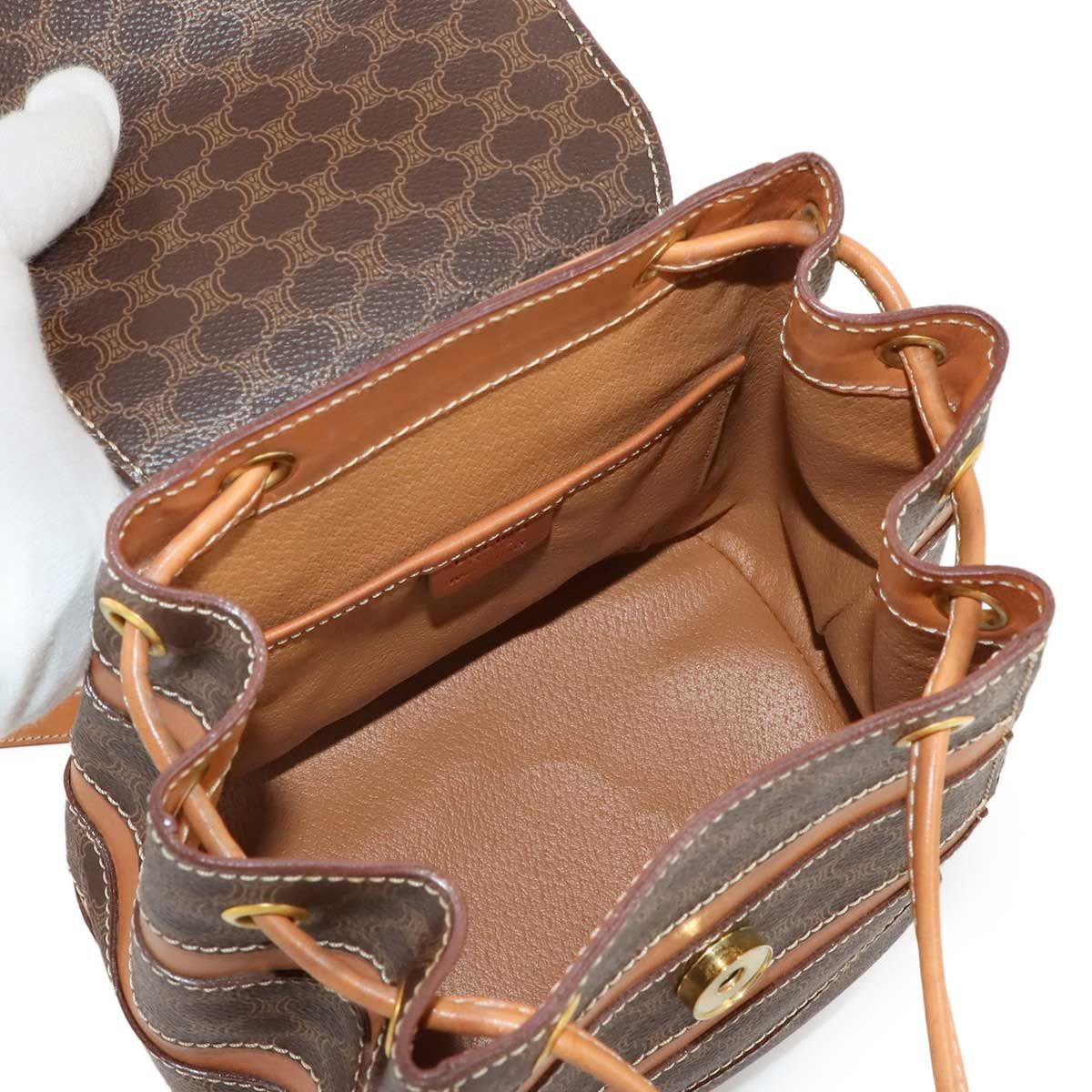美品 セリーヌ CELINE マカダム柄 バックパック リュックサック 美品 セリーヌ CELINE マカダム柄 バックパック リュックサック