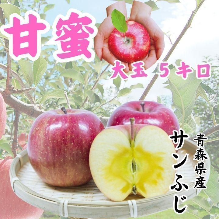 葉取らずりんご リンゴ 青森県産 サンふじ 大玉 甘い 林檎 蜜