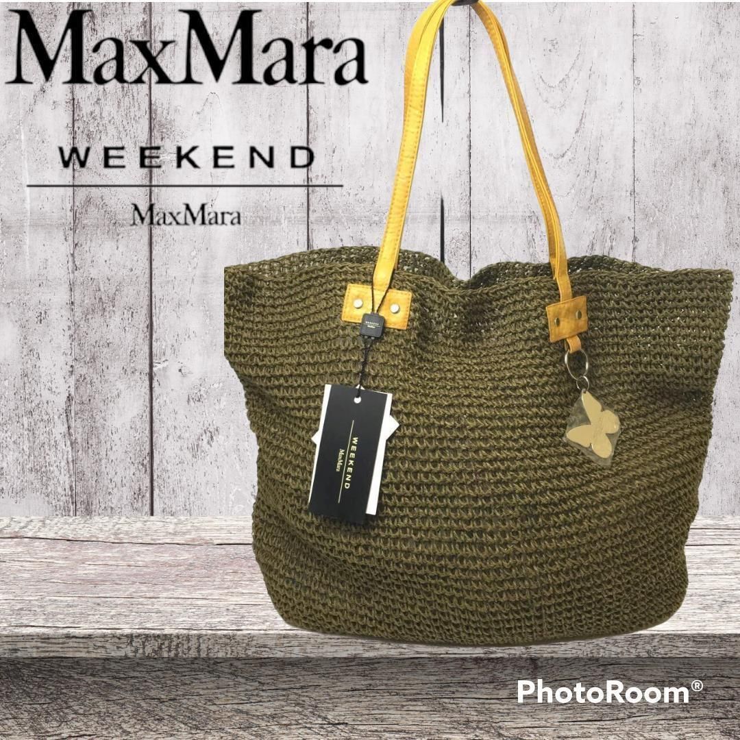 新品タグ付き WEEKEND MAX MARA トートかごバッグ チャームあり - メルカリ