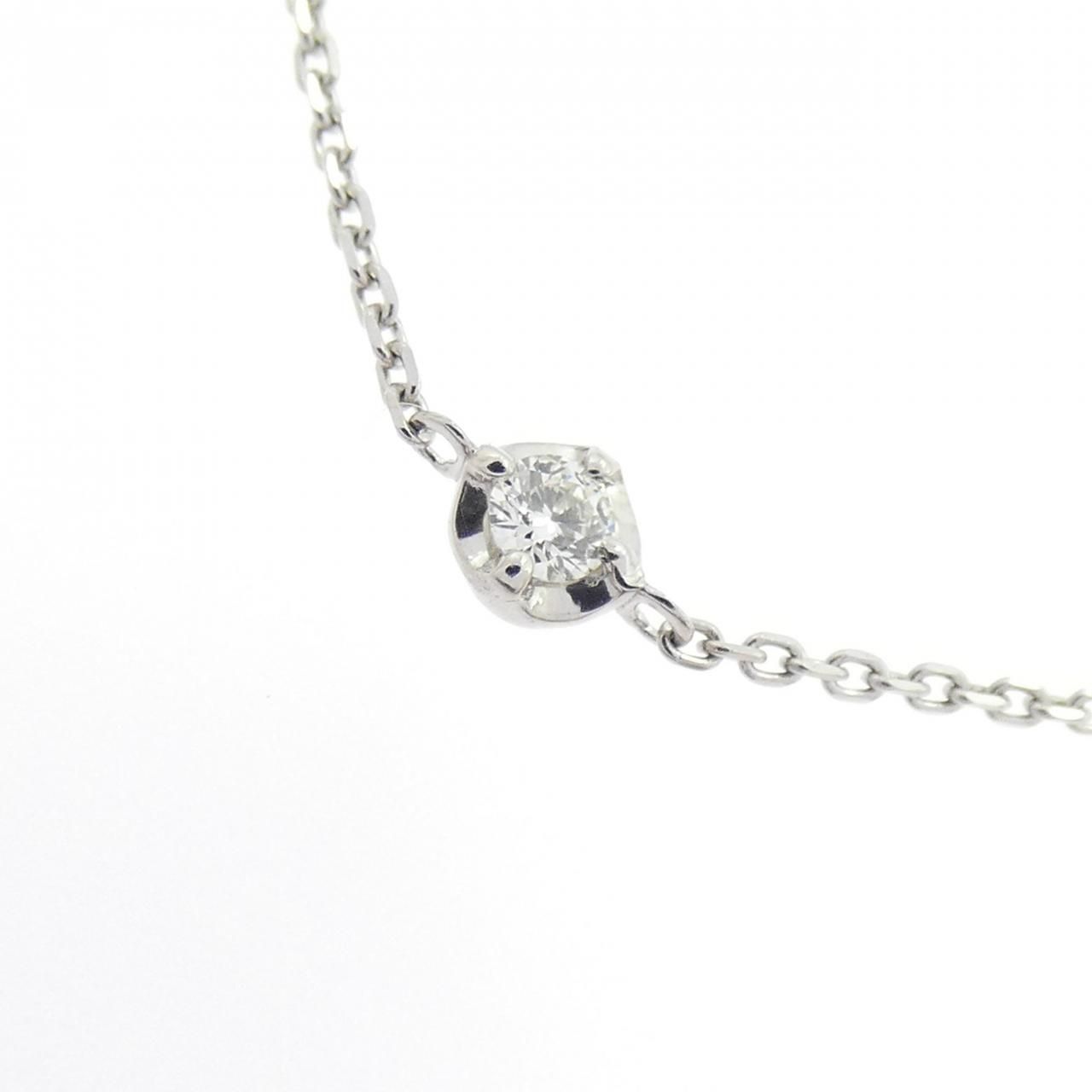 格安！特大「1ct」ダイヤモンド　ネックレス　pt900 pt850 刻印 ダイヤモンドテニスネックレス ストレート Pt900枠 Pt850(金具