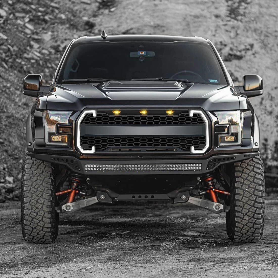 2015-2017年フォードF150ピックアップ用猛禽スタイル中網