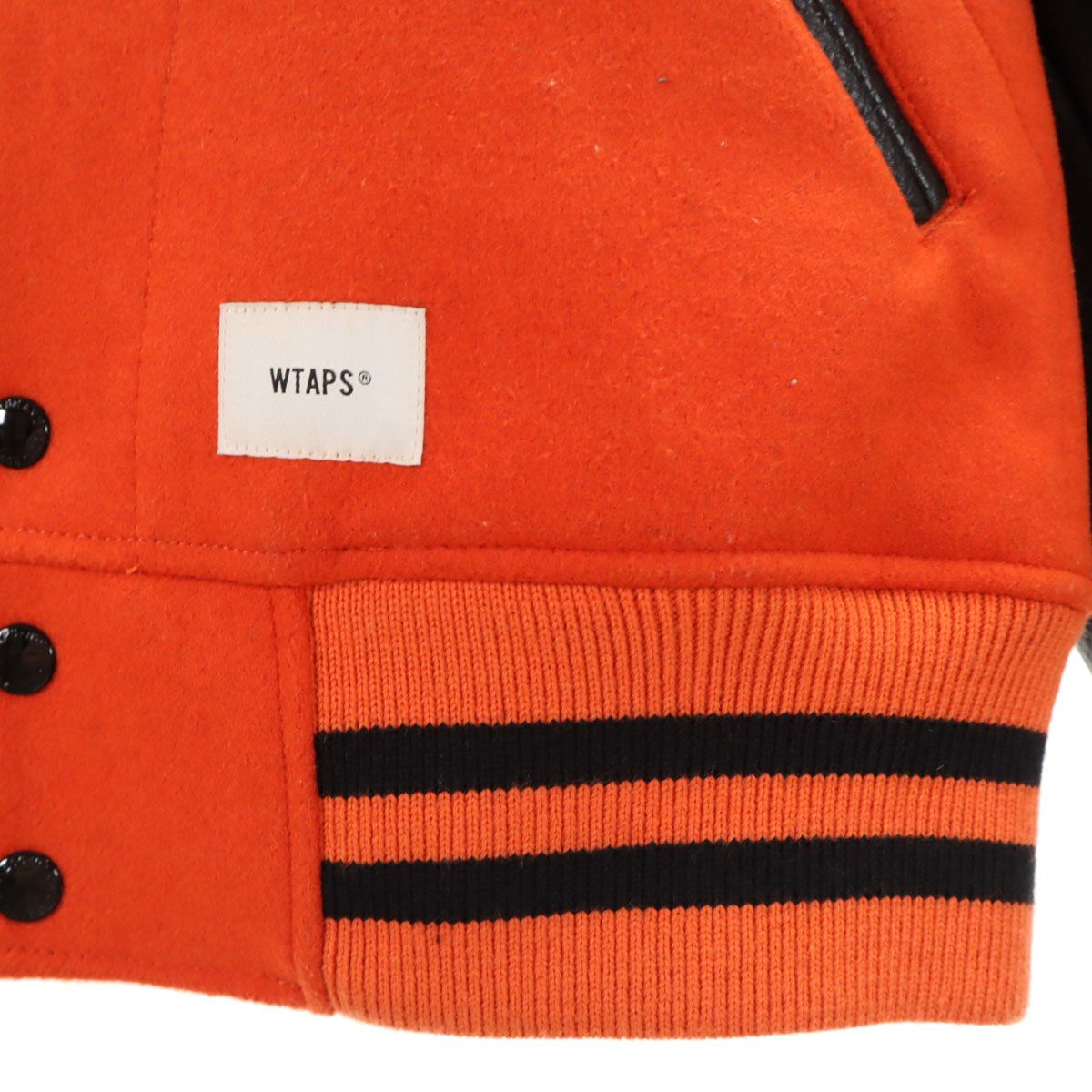 WTAPS ダブルタップス 18AW バックロゴ メルトン スタジャン 2 