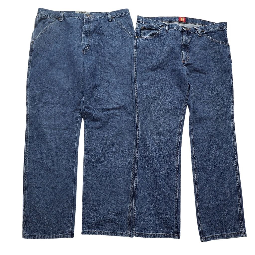 古着卸 Wrangler ラングラー パンツ 8枚セット メンズ 36 38 革パッチ フェード コインポケット 古着 NC1351 KIN-KAAI_COM