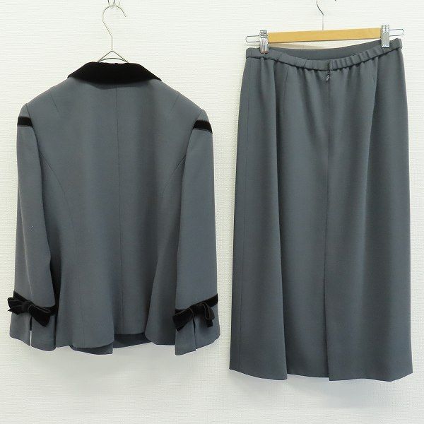 ジュンアシダ junashida セットアップ スカートスーツ リボン