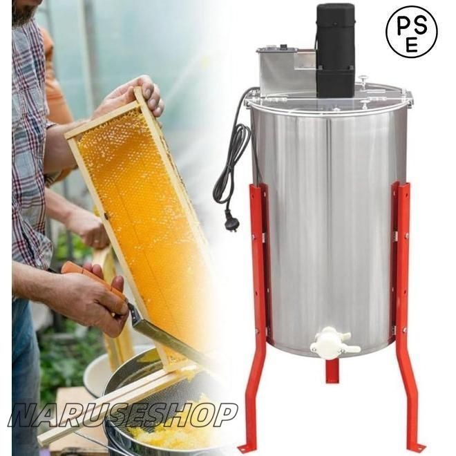 蜂蜜分離器 3フレーム110V 電動 遠心分離機 採蜜機 蜂蜜セパレーター ステンレススチール 養蜂器具 卓上遠心分離機 業務用 蜂蜜分離器 110