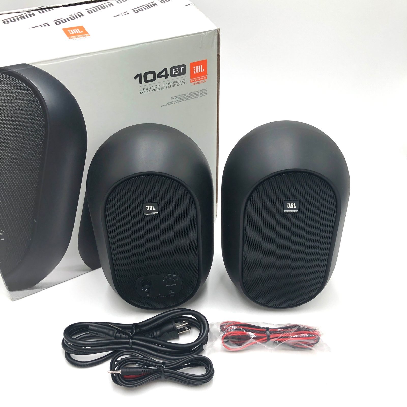 JBL プロフェッショナル 104-BT-Y3 パワード 2Way フルレンジ・スタジオモニター スピーカー 3年保証モデル アンプ内蔵  30W＋30W高出力 Bluetooth5.0対応 (ブラック) - メルカリ