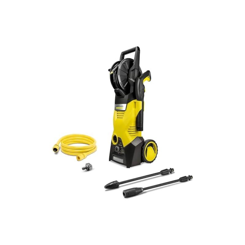 ケルヒャー Karcher 高圧洗浄機 K3ホースリール パワフル 持ち運びタイヤ 簡単接続 付属品充実 ハイパワーなノズル 洗車 ベランダ 花粉除去効果 黄砂 泥 50|60Hz 1.599-262.0 0