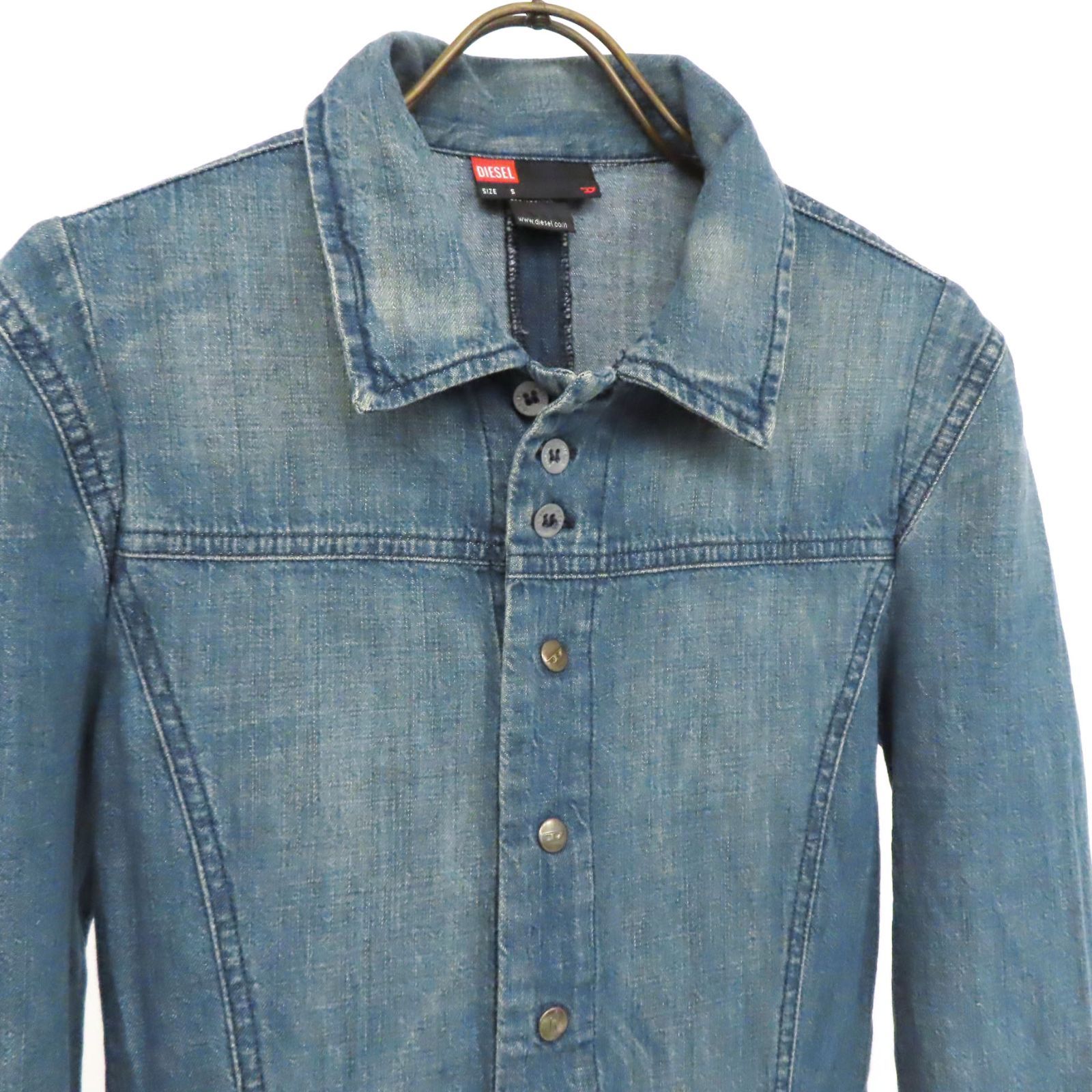 d.i.a ワンピース フロントZIPタイトデニムワンピース【SETUP着用可】[品番