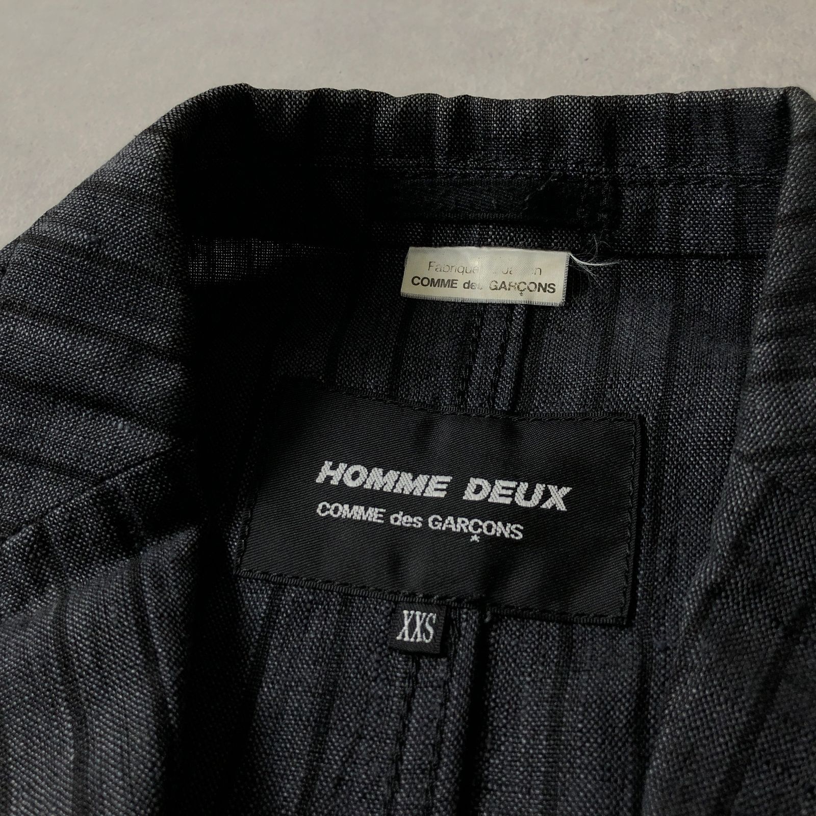 COMME des GARCONS HOMME DEUX リネン100％ ブレザー ジャケット コムデギャルソン