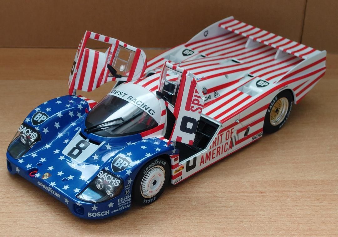 1/18 ポルシェ 956LH ル・マン1986 #8 星条旗柄 PORSCHE 1/18 ポルシェ 956LH ル・マン1986 #8 星条旗柄 PORSCHE - メルカリ