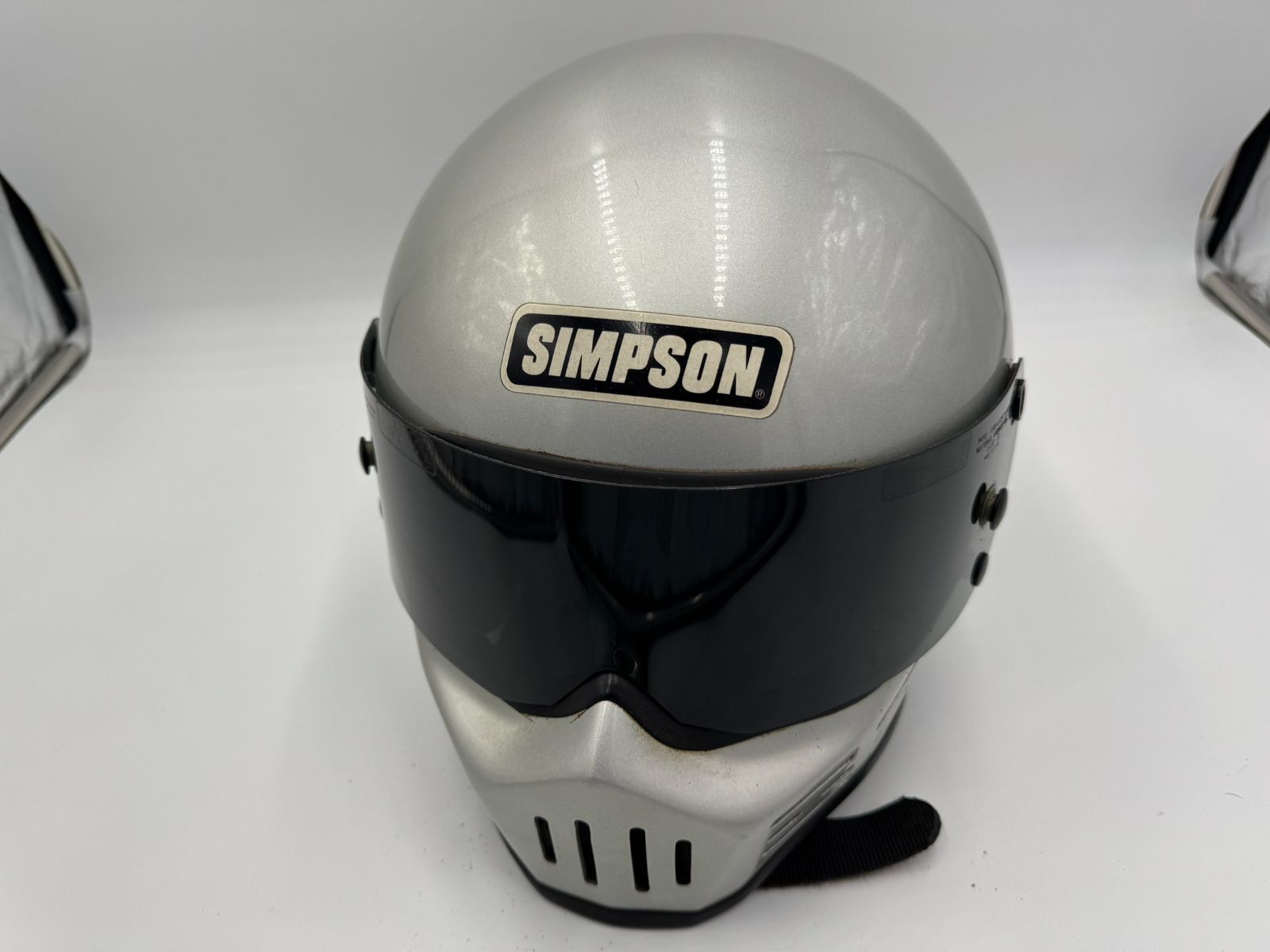 SIMPSON Model 30 ヴィンテージ フルフェイスヘルメット SNELL’75規格 当時物 シルバー系 サイズ7 5|8 M30