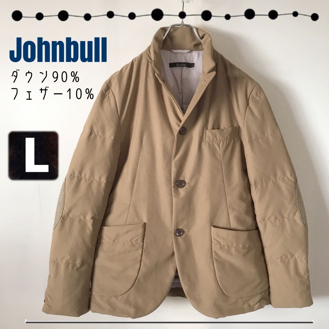 テーラード型ダウンジャケットJohnbull ジョンブル90%ダウン/10%フェザーブレザー/テーラードジャケット/3つボタンメンズL #2411N045