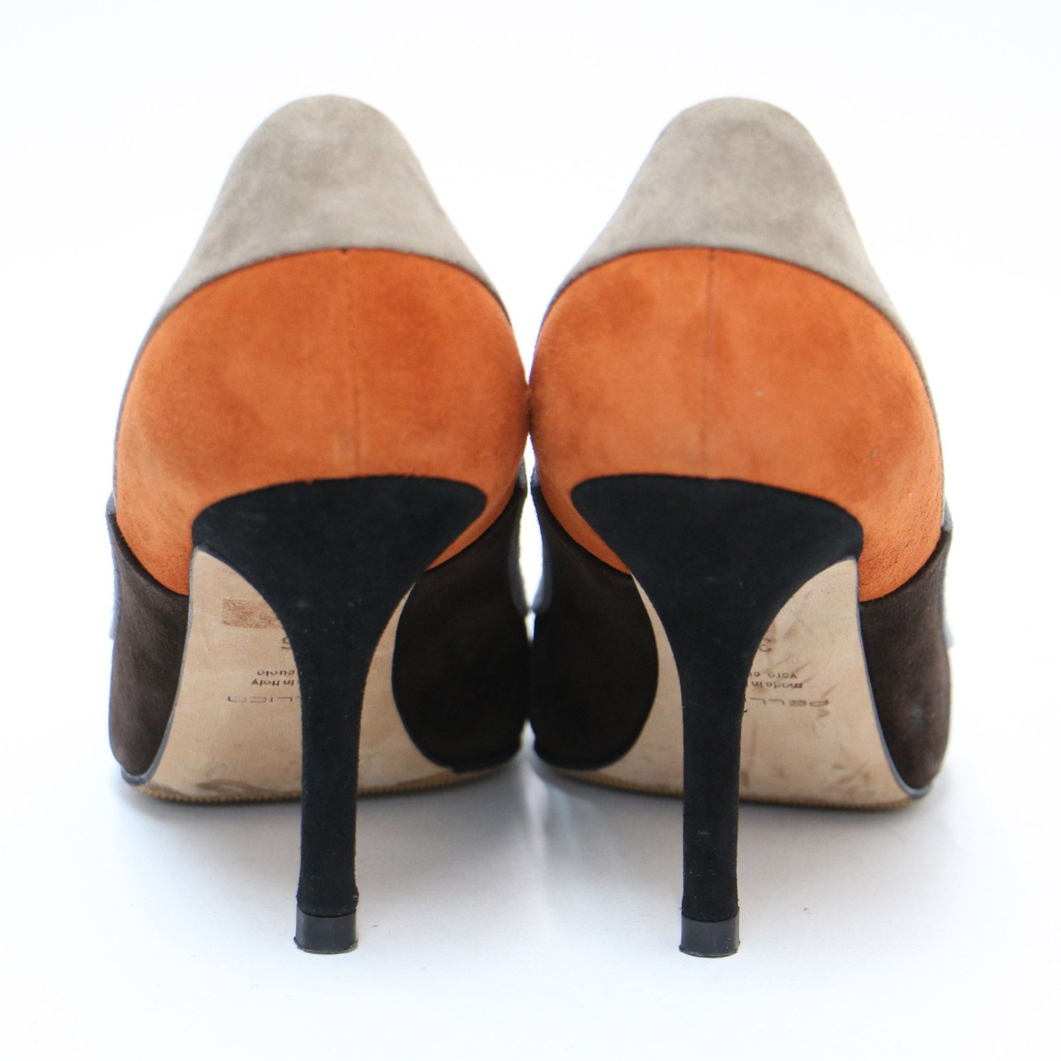 PELLICO ペリーコ スエード ポインテッド トゥ ヒール パンプス 36  