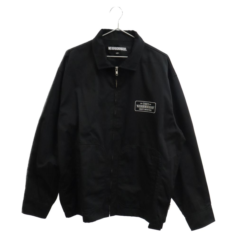 NEIGHBORHOOD (ネイバーフッド) 22AW FRONT ZIP JK EC プリント フロントジップ ジャケット ブラック  222TSNH-JKM03 - メルカリ