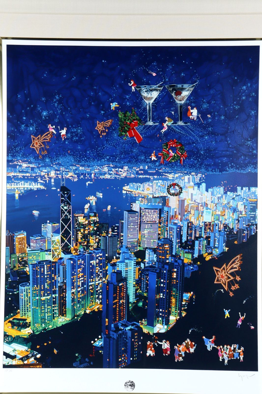 ヒロ・ヤマガタ 「慕情(DX) HongKongNight」シルクスクリーン