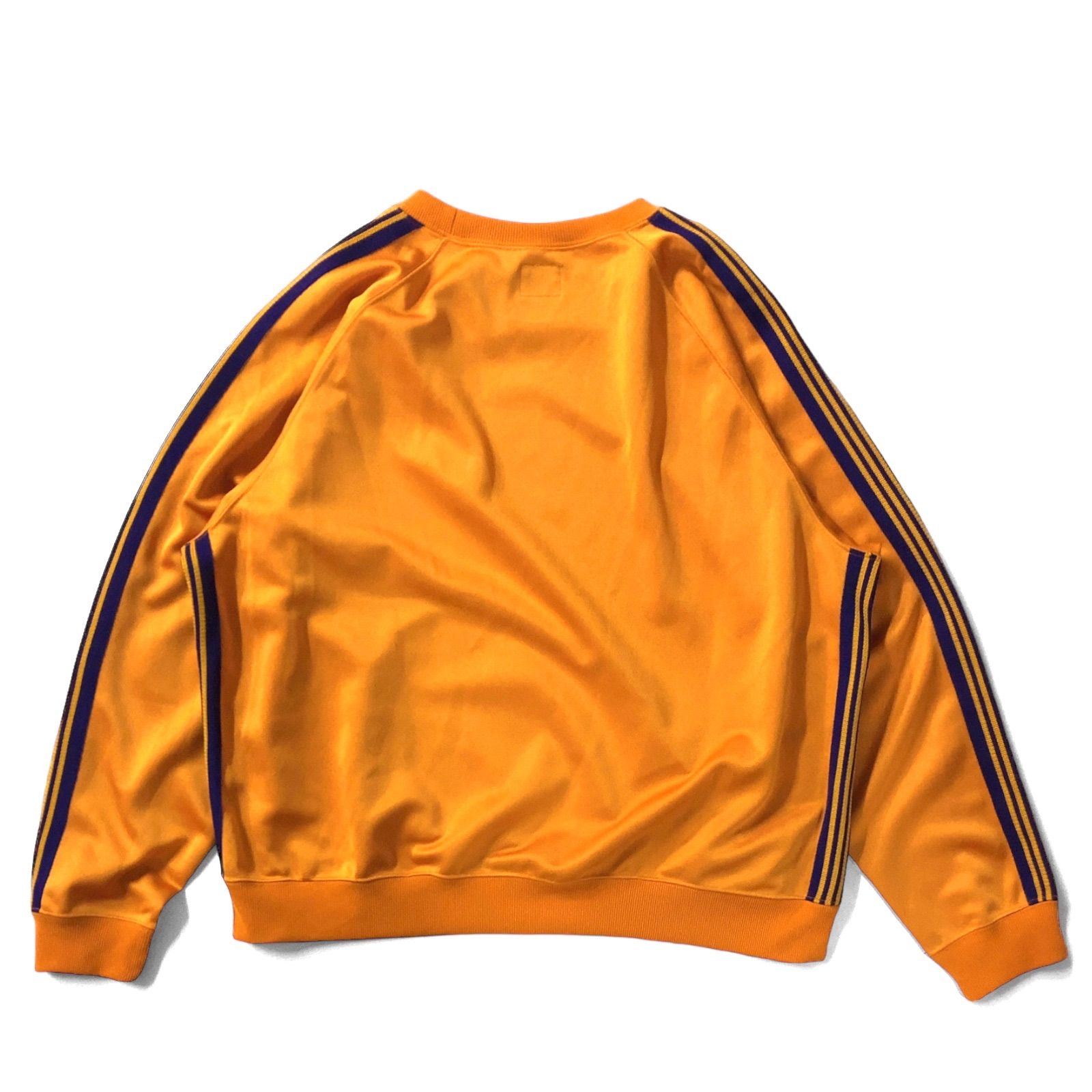 【中古品】22SS NEEDLES ニードルズ Track Crew Neck Shirt KP219 トラッククルーネックシャツ  ポリエステルジャージ L イエローゴールド ネペンテス