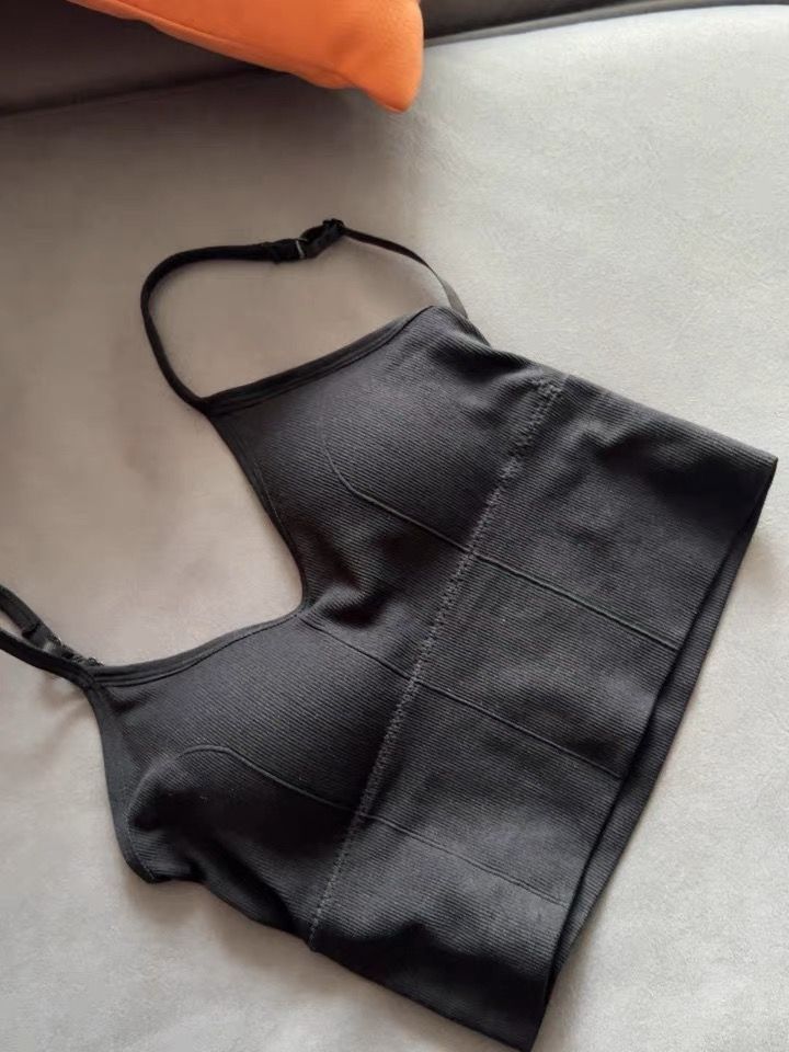 バックオープンブラトップキャミソールカップ付きルームウェア