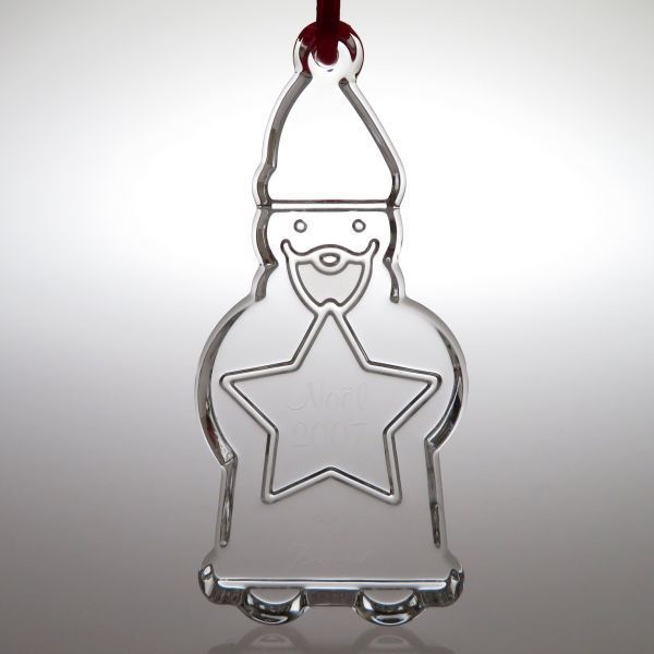 Baccarat　バカラ　ノエル　サンタクロース バカラ Baccarat 遅れてごめんね クリスマス オーナメント