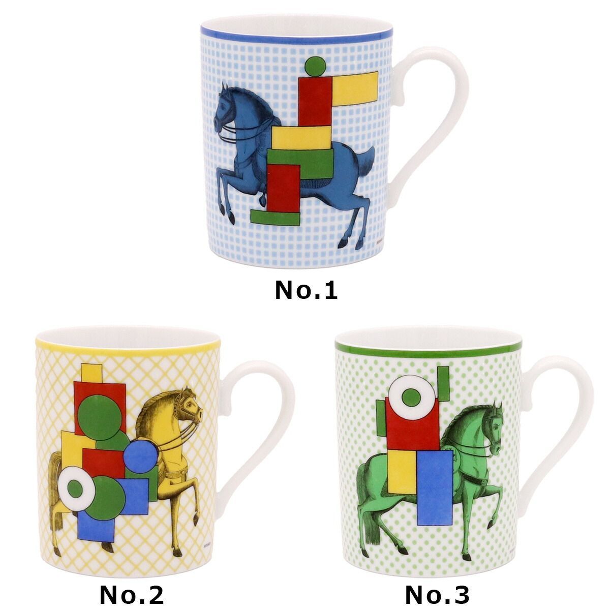 新品未使用エルメス 〈カヴァリエ・アン・フォルム〉マグカップNo.3