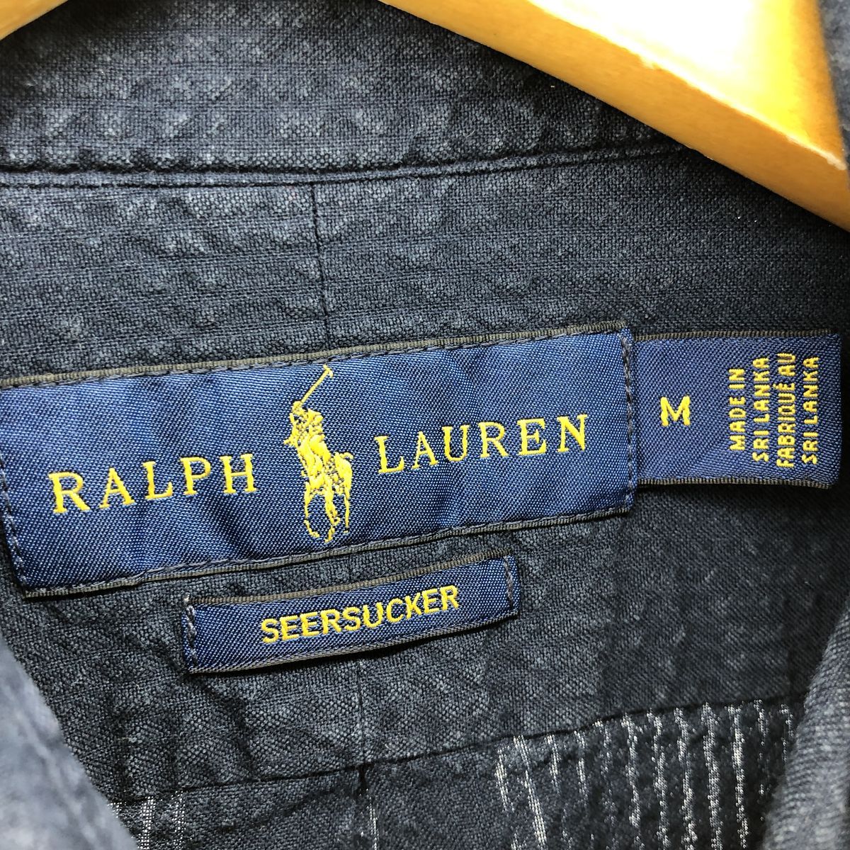 古着 ラルフローレン Ralph Lauren SEERSUCKER シアサッカー 半袖 ボタンダウンシャツ メンズM相当 /eaa553989 Ralph Lauren - 古着 ラルフローレン Ralph Lauren シアサッカー 半袖