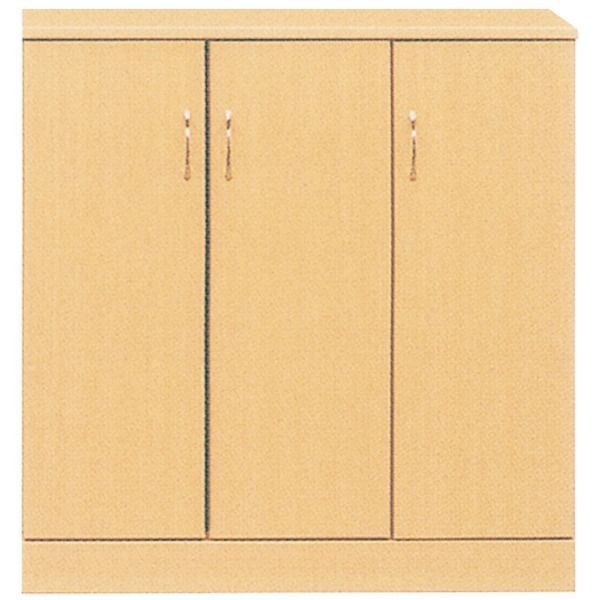 ローシューズボックス 下駄箱 幅90cm×奥行38cm×高さ92cm ナチュラル 日本製 約21足収納可 PLAZA2 プラザ2 完成品 玄関渡し