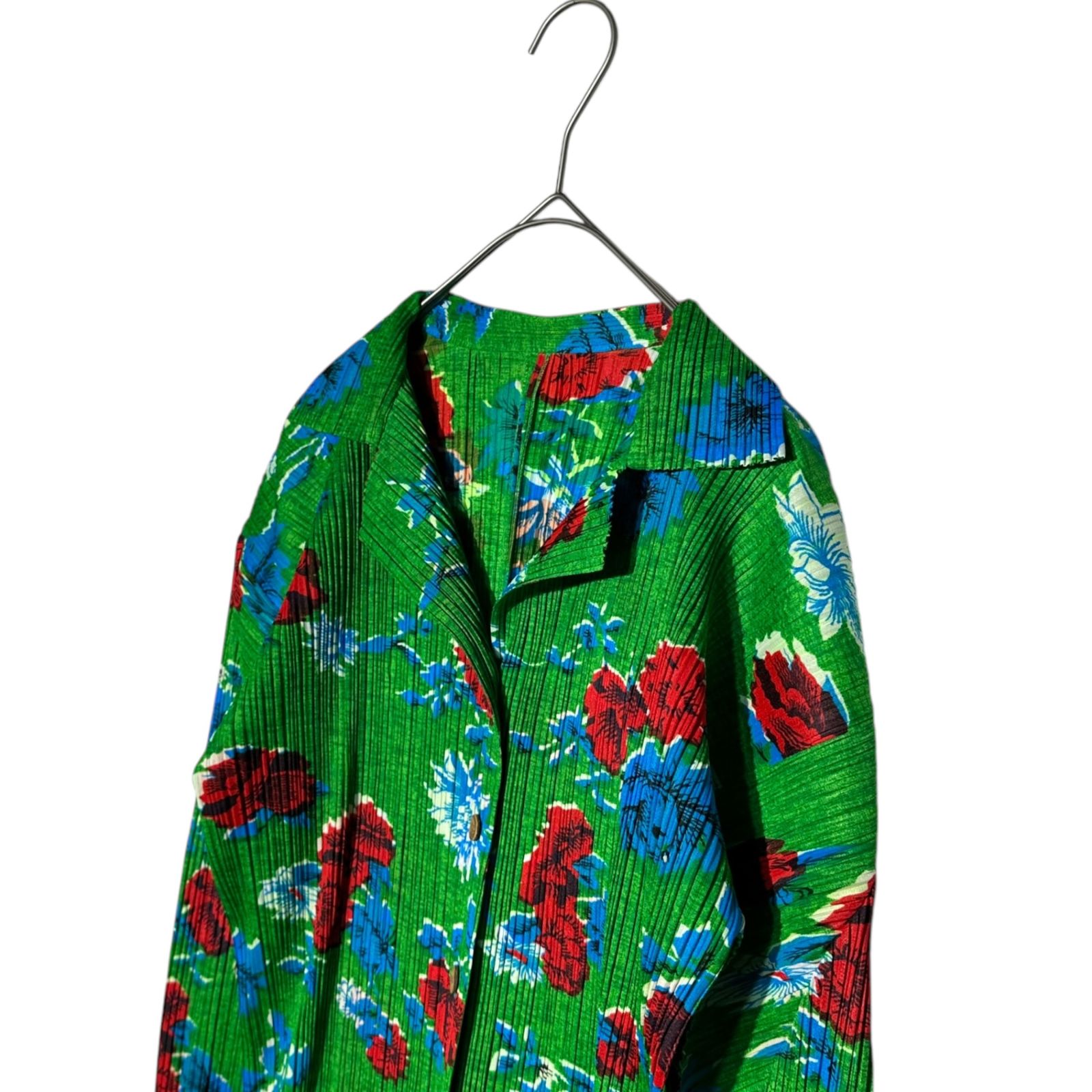 PLEATS PLEASE(プリーツプリーズ) Floral Pleated Long Sleeve Shirt 